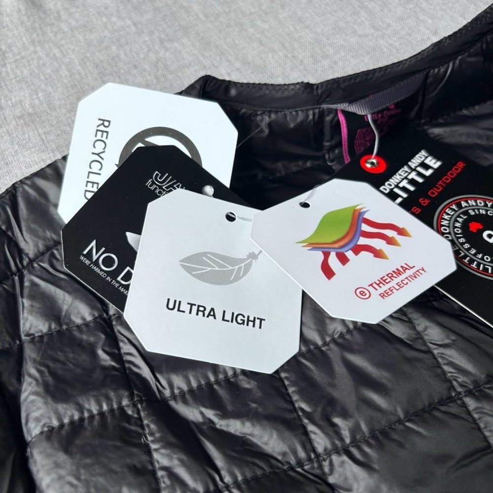 Women's Black Puffer Jacket - Picture 3 of 9